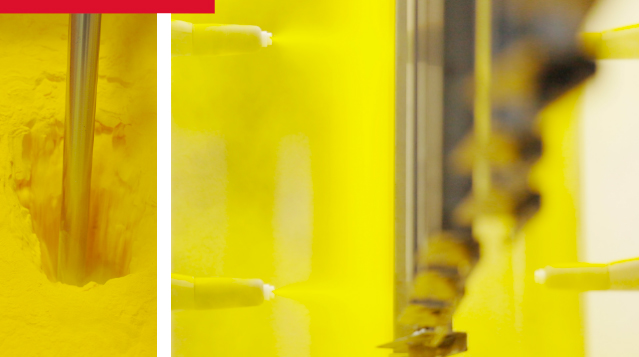 Applicazione del processo di verniciatura etermet